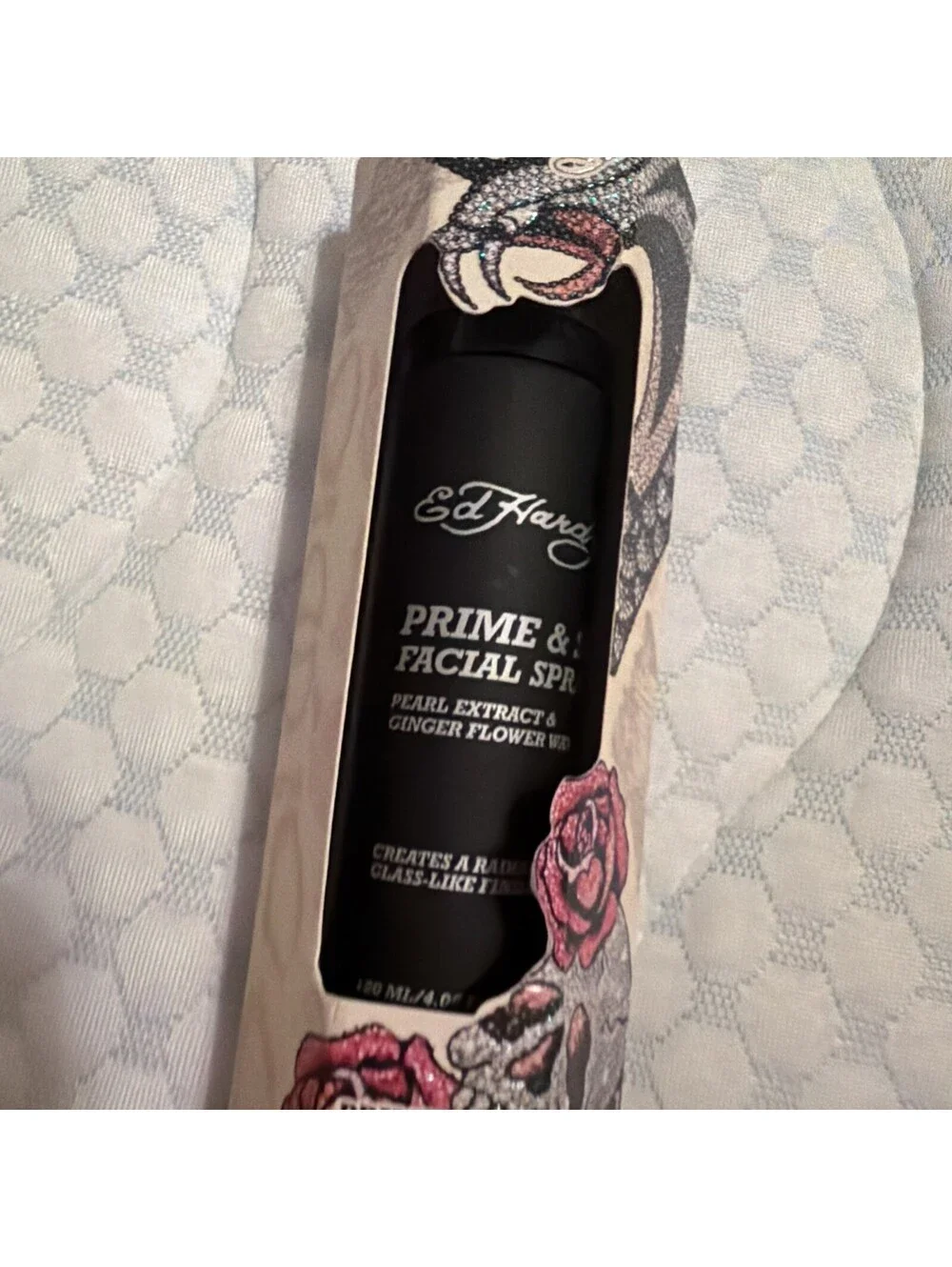 Ed Hardy Prime & Set Facial Spray 4.06 oz 120ml Makeup Setting Spray New In Box
